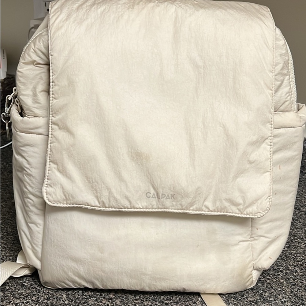 Calpak Off-White Backpack
